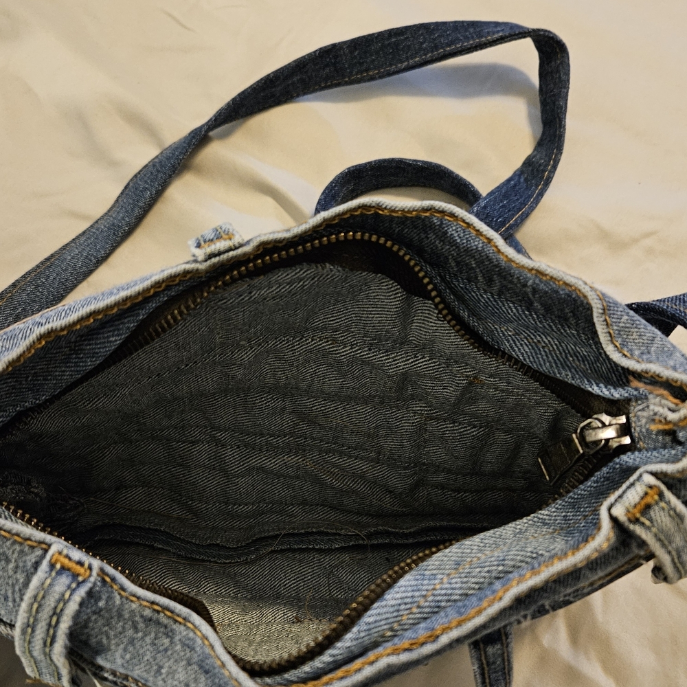 Levi's Denim Patchwork Messenger Bag - image 3